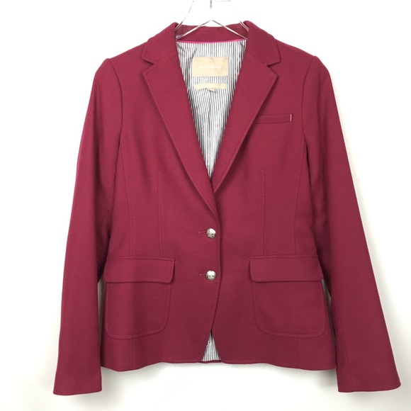 Banana Republic Jackets & Blazers - ⬇️$45 Banana Republic | Burgundy Blazer Jacket 4